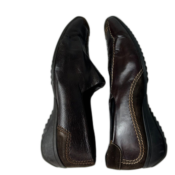 Paul Green Munchen Brown Leather Suede Mismatched Drivers Size 5/US 7.5-8 - Picture 7 of 13